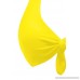 NERBEY Women's Tie Side Bottom Triangle Bikini Swimsuits Yellow B07KZKBJG2